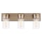 Nuvo Intersection 3-Light Vanity - Burnished Brass with Clear Glass 60/7533 - alternate 5